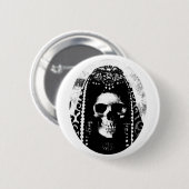 Grimmiger Sensenmann Skull-Design Button (Vorne & Hinten)