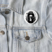 Grimmiger Sensenmann Skull-Design Button (Beispiel)