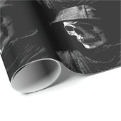 Grimmiger Sensenmann Skull Geschenkpapier (Rolleneckpunkt)