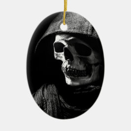 Grimmiger Sensenmann Skull Keramik Ornament
