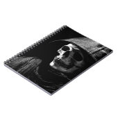 Grimmiger Sensenmann Skull Notizblock (Linke Seite)
