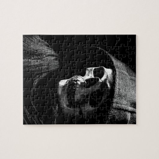 Grimmiger Sensenmann Skull Puzzle (Horizontal)