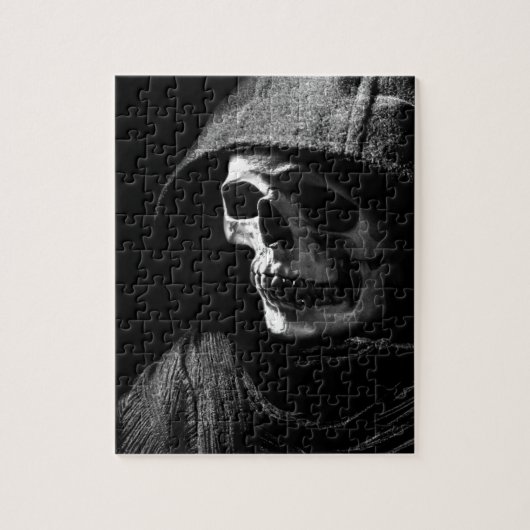 Grimmiger Sensenmann Skull Puzzle (Vertikal)