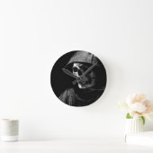 Grimmiger Sensenmann Skull Runde Wanduhr (Zuhause)