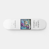 Grimmiger Sensenmann & Skythe Funny Skateboards (Horizontal)