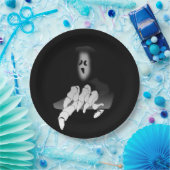 Grimmiger Sensenmann-Todespapier-Teller Pappteller (Party)