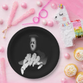 Grimmiger Sensenmann-Todespapier-Teller Pappteller (Party)