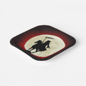 Grimmiger Sensenmann Vollmond Pappteller (Gewinkelt)