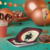 Grimmiger Sensenmann Vollmond Pappteller