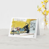 Grimmiger Sensenmann Warten Room wird gut Karte (Gelbe Blume)