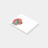 Grimmiger Sensenmann Welpe Post-it Klebezettel (angewinkelt)
