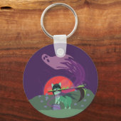 Grimmiger Sensenmann Welpe Schlüsselanhänger (Vorderseite)