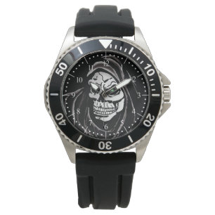 Grimmiger Todestag Sensenmann Halloween Horror Armbanduhr