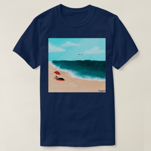 grimmiger Urlaub T-Shirt (Design vorne)