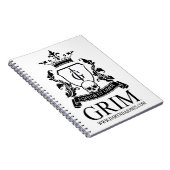 GRIMMIGES abschließendes Notizbuch Notizblock (Rechte Seite)