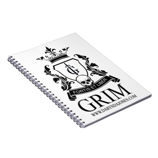 GRIMMIGES abschließendes Notizbuch Notizblock (Rechte Seite)