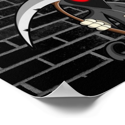 Grimmiges Sensenmann Death Poster (Ecke)