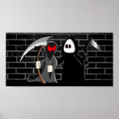 Grimmiges Sensenmann Death Poster (Vorne)