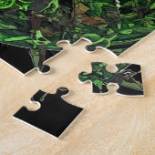 grimmiges Sensenmann-Emblem in grün6 Puzzle (Seite)