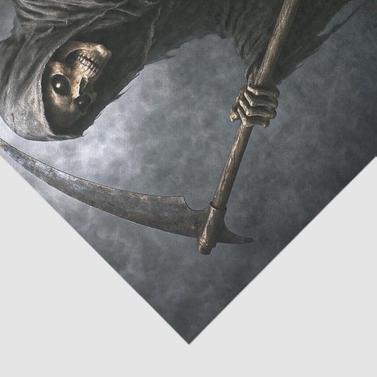 Grimmiges Sensenmann Halloween Dekoupage Tissue Seidenpapier (Ausschnitt)