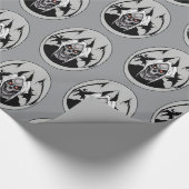 Grimmiges Sensenmann Halloween Wrapping Paper Geschenkpapier (Ecke)