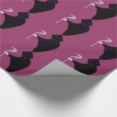 Grimmiges Sensenmann Halloween Wrapping Paper Geschenkpapier (Ecke)
