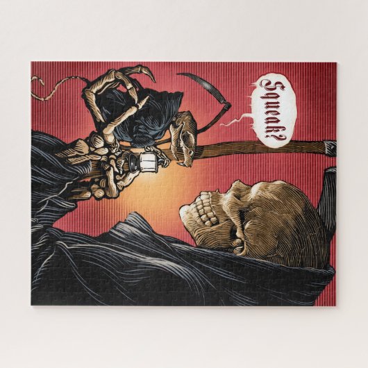 Grimmiges Sensenmann Puzzle (Horizontal)