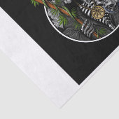 Grimmiges Sensenmann-Rauchen-Wegepapier Seidenpapier (Ausschnitt)