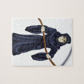 Grimmiges Sensenmann-Todesskelett Puzzle (Horizontal)