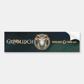 Grimmloch-Ziegen-Emblem Fantasy-RPG Autoaufkleber