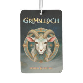 Grimmloch-Ziegen-Emblem Fantasy-RPG Autolufterfrischer (Rückseite)