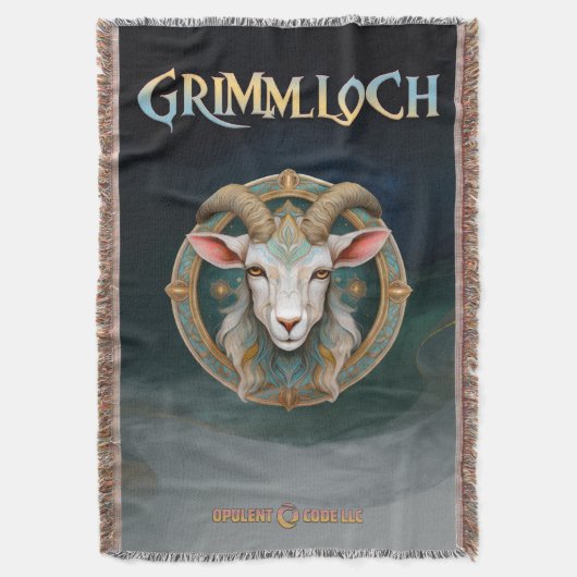 Grimmloch-Ziegen-Emblem Fantasy-RPG Decke (Vorderseite Vertikal)
