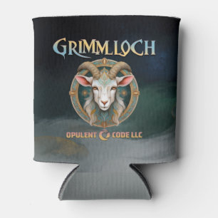 Grimmloch-Ziegen-Emblem Fantasy-RPG Dosenkühler