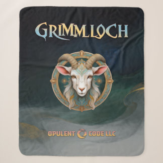 Grimmloch-Ziegen-Emblem Fantasy-RPG einseitig Sherpadecke