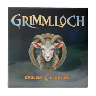 Grimmloch-Ziegen-Emblem Fantasy-RPG Fliese