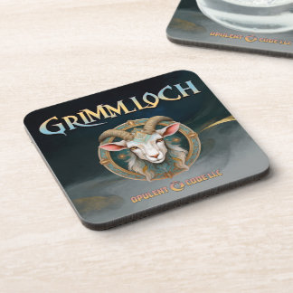 Grimmloch-Ziegen-Emblem Fantasy-RPG Getränkeuntersetzer