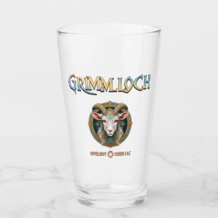 Grimmloch-Ziegen-Emblem Fantasy-RPG Glas