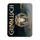 Grimmloch-Ziegen-Emblem Fantasy-RPG Magnet (Vertikal)