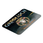 Grimmloch-Ziegen-Emblem Fantasy-RPG Magnet (Linke Seite)