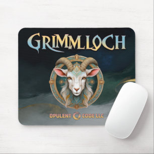 Grimmloch-Ziegen-Emblem Fantasy-RPG Mousepad