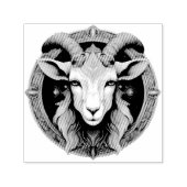 Grimmloch-Ziegen-Emblem Fantasy-RPG Permastempel (Design)