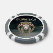 Grimmloch-Ziegen-Emblem Fantasy-RPG Pokerchips (Einzeln)
