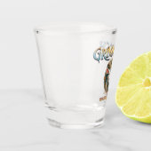 Grimmloch-Ziegen-Emblem Fantasy-RPG Schnapsglas (Links)