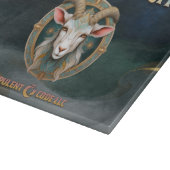Grimmloch-Ziegen-Emblem Fantasy-RPG Schneidebrett (Ecke)