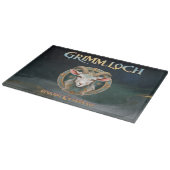 Grimmloch-Ziegen-Emblem Fantasy-RPG Schneidebrett (Ecke)