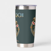 Grimmloch-Ziegen-Emblem Fantasy-RPG Thermobecher (Links)