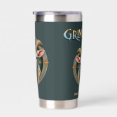 Grimmloch-Ziegen-Emblem Fantasy-RPG Thermobecher (Rechts)