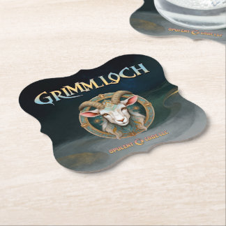 Grimmloch-Ziegen-Emblem Fantasy-RPG Untersetzer