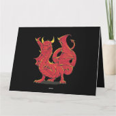 Grimmy Red Dragon Chinesisch Red Karte (Rückseite)