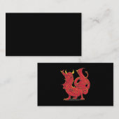 Grimmy Red Dragon Chinesisch Red Visitenkarte (Vorne/Hinten)